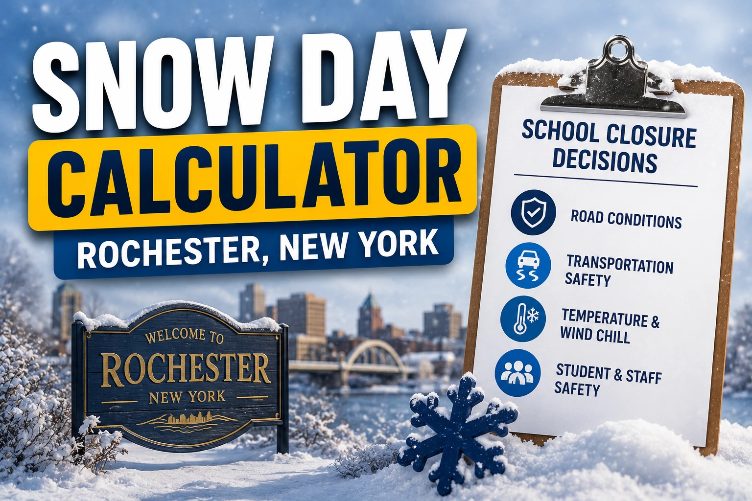 Snow Day Calculator Rochester, New York