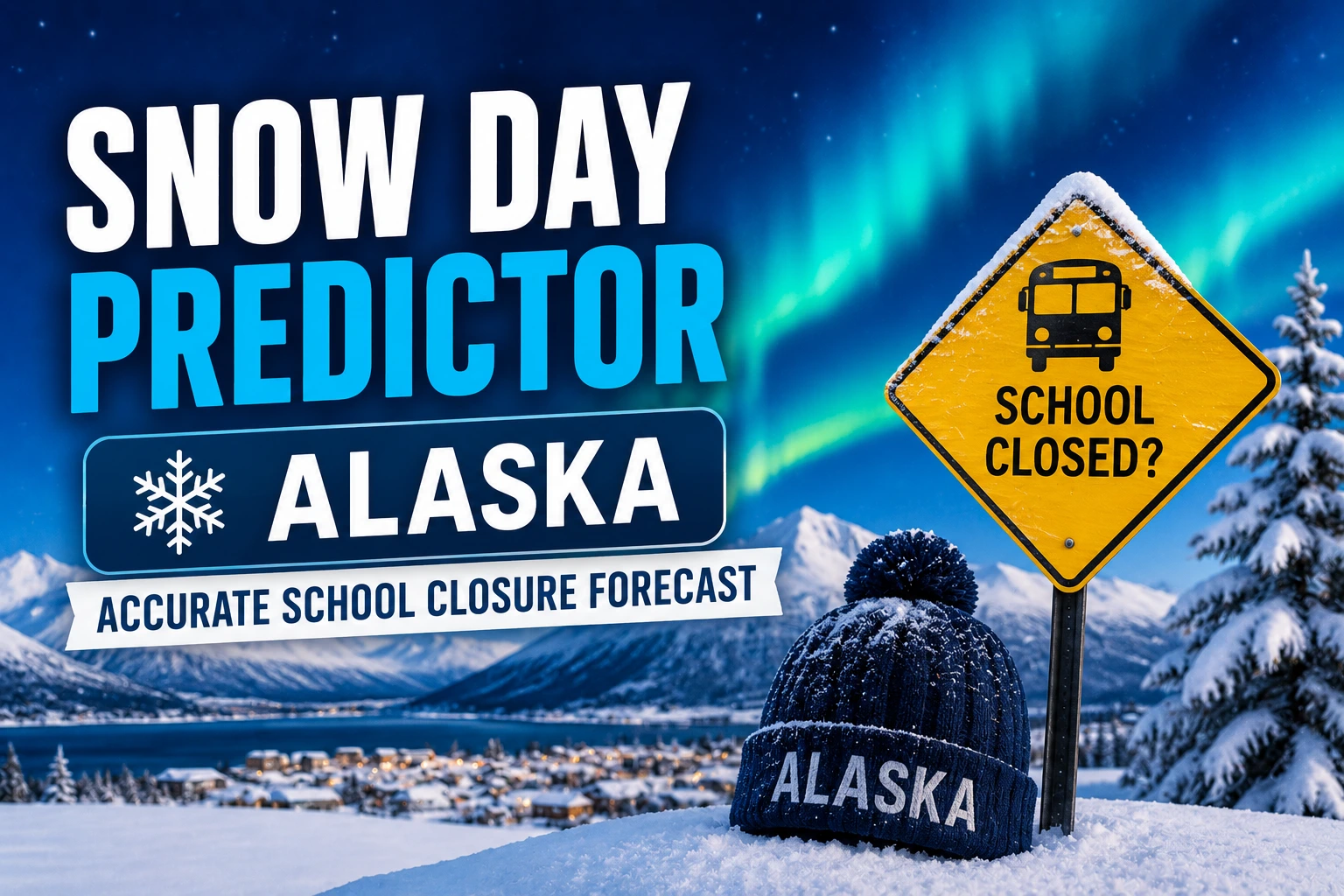 Snow day predictor in Alaska